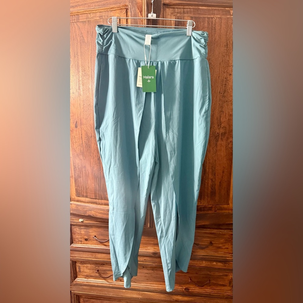 HALARA Teal Relaxed Pants